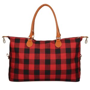 Minimally Casual Plaid Women's Luggage Bag