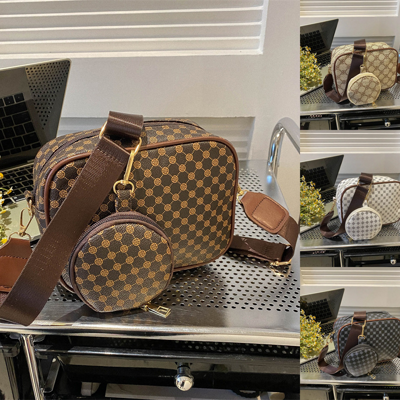 Vintage Pattern Square Crossbody Bag for Women