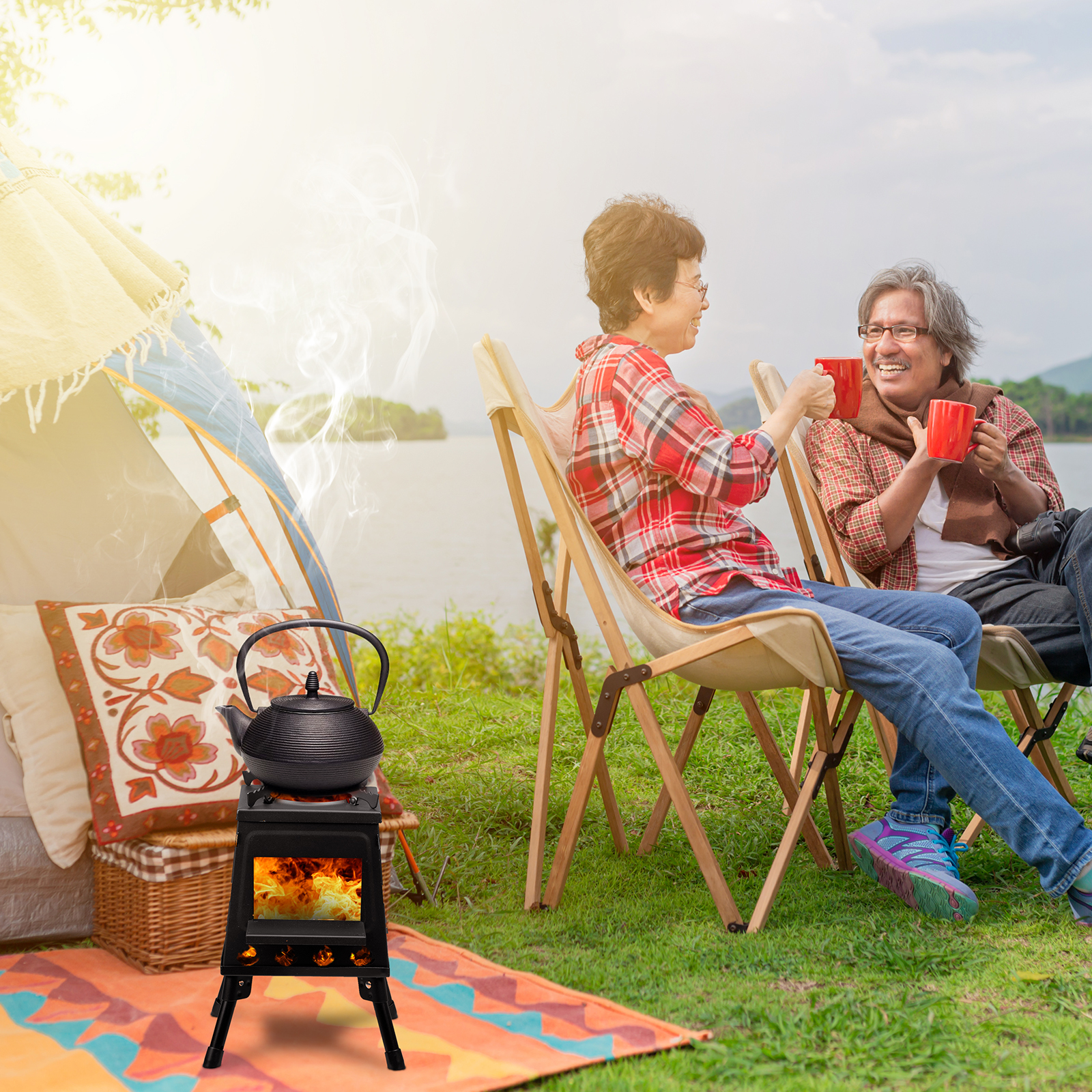 Portable Wrought Iron Camping Stove