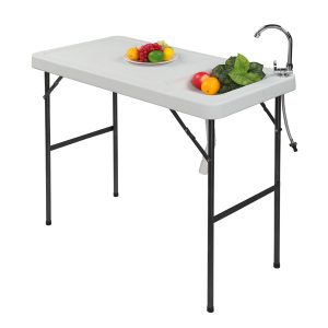 Outdoor Rectangular Fishing Table
