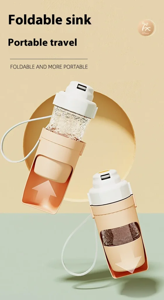 2-in-1 Portable Dog Water Bottle & Feeder